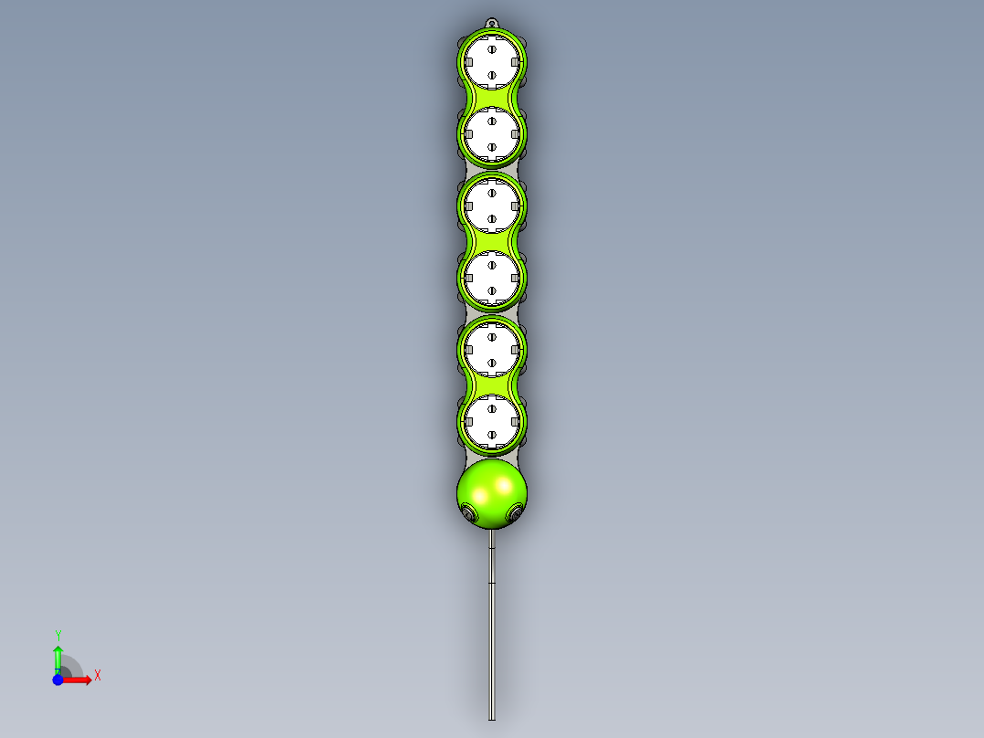 芋虫创意插座 STP前视图
