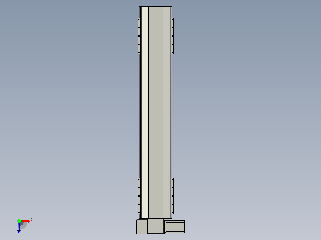 直线模组LHB21-L40-S1000-LD设计图纸俯视图
