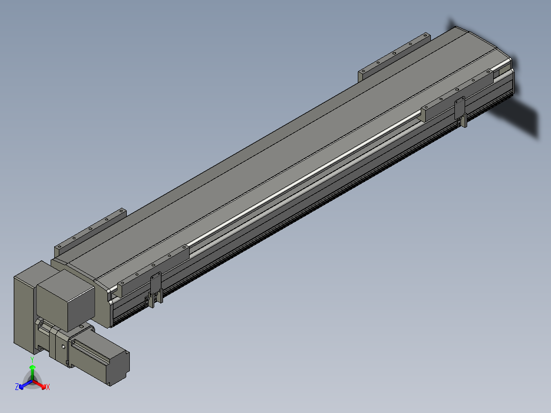 直线模组LHB21-L40-S1000-LD设计图纸正等轴测图
