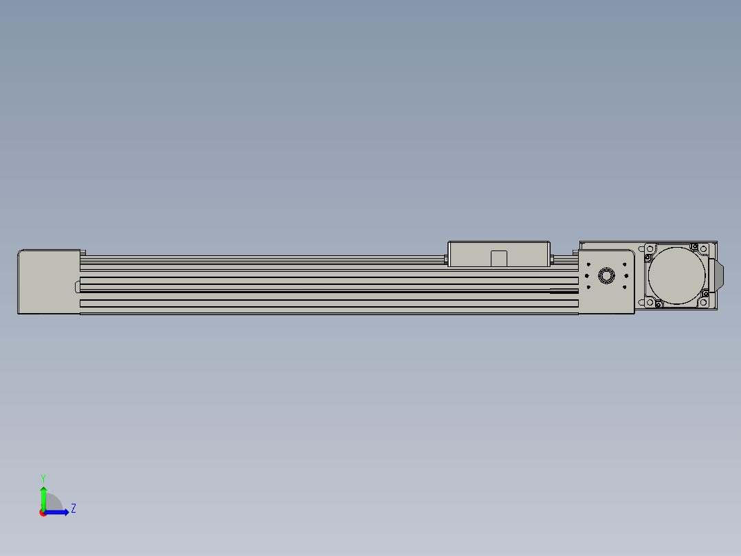 威洛博直线电机模组EB4-L40-S300-BL-57-MS3左视图