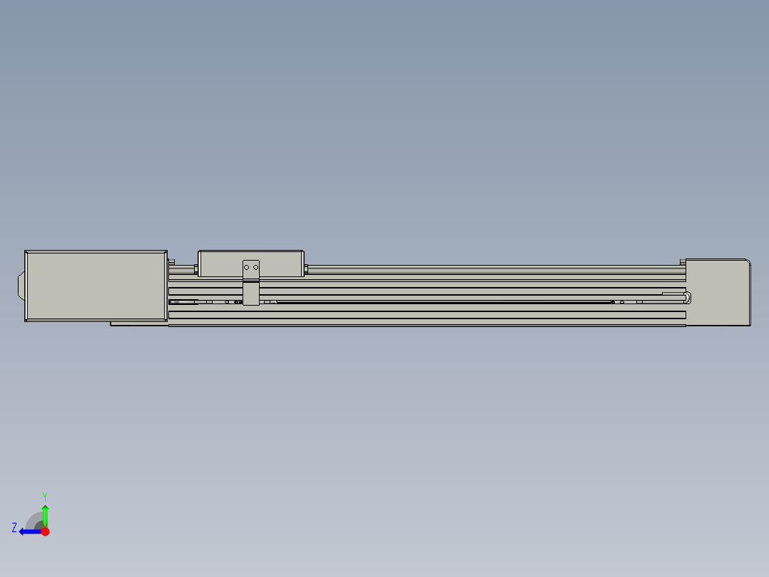 威洛博直线电机模组EB4-L40-S300-BL-57-MS3右视图