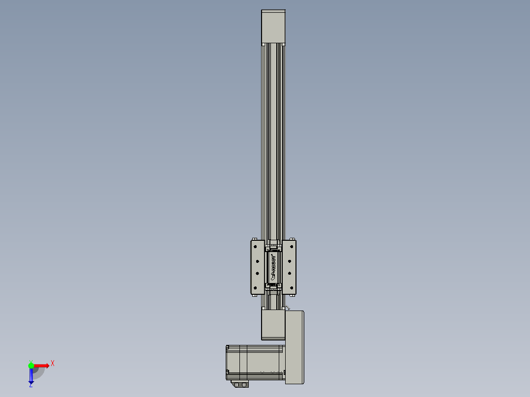 威洛博直线电机模组EB4-L40-S300-BL-57-MS3俯视图