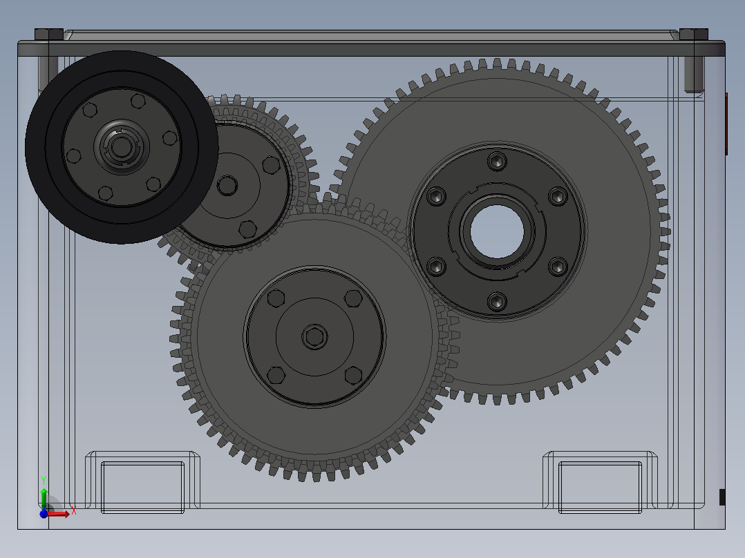 车床主轴箱（机械制造装备设计课程设计）前视图
