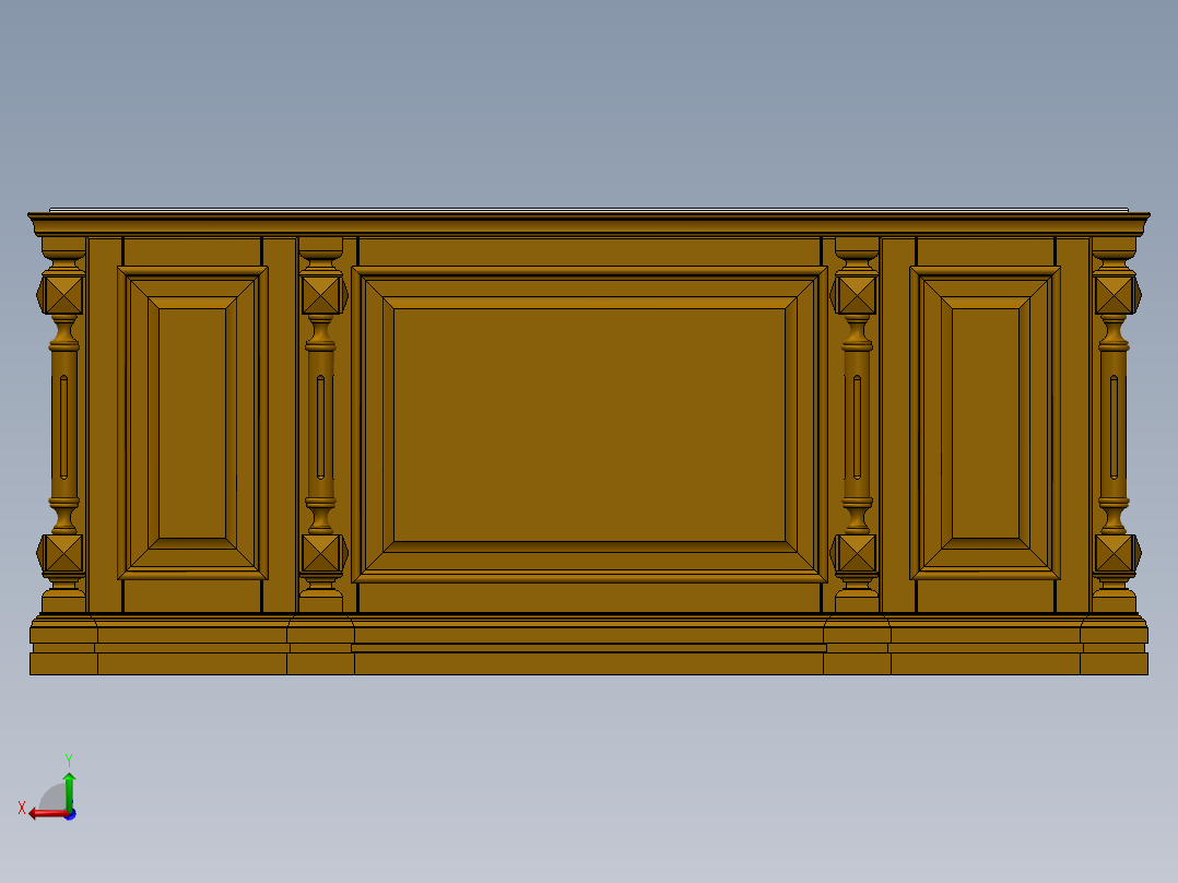 桌子 SW STP后视图