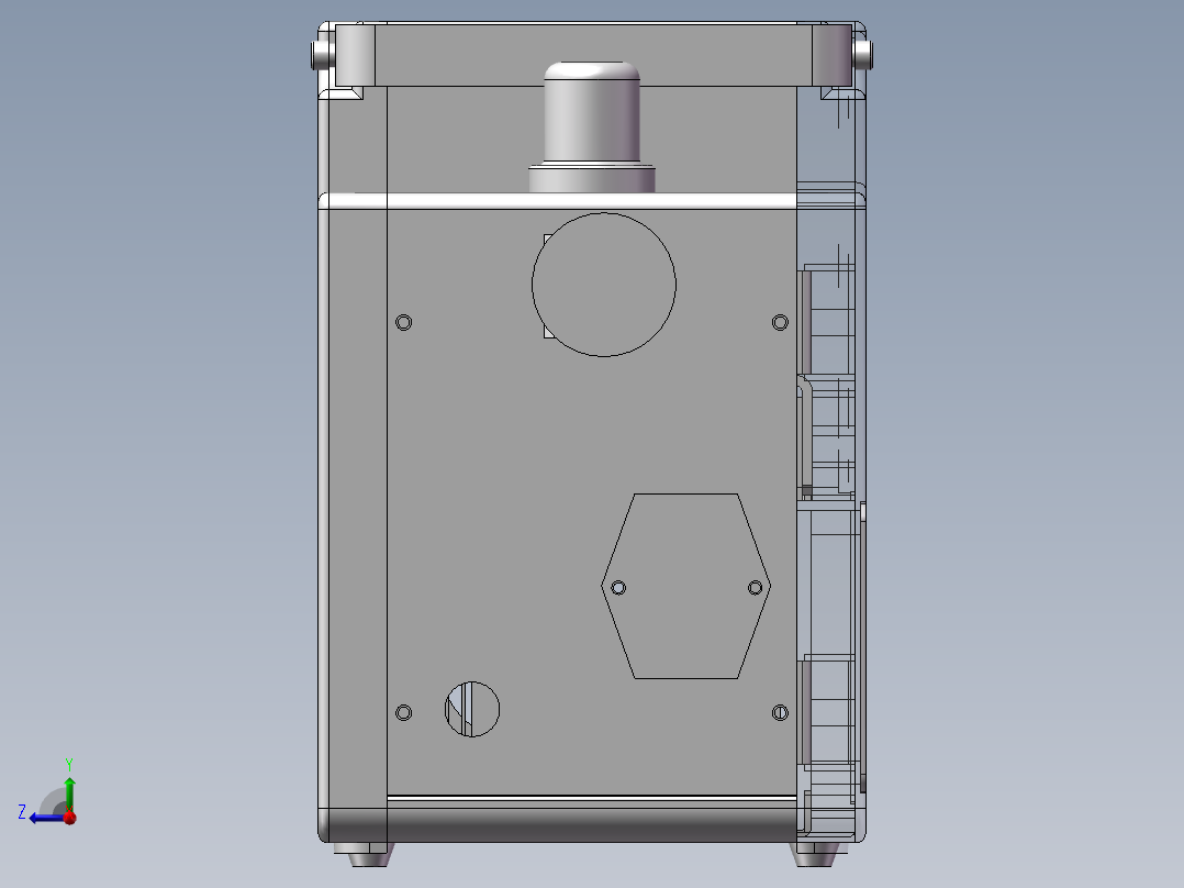 M3微型单分螺丝机右视图