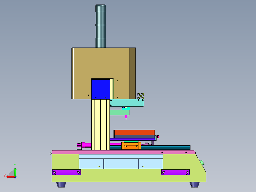 软板焊屏热压机后视图