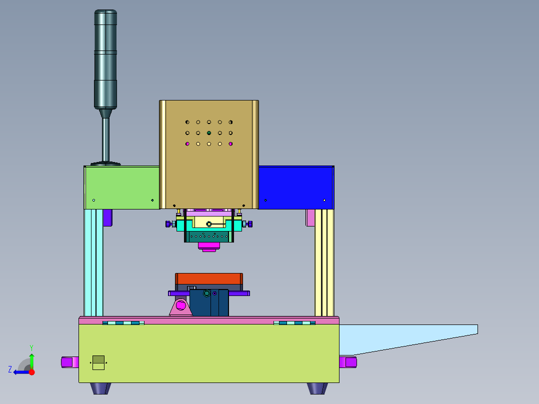 软板焊屏热压机右视图