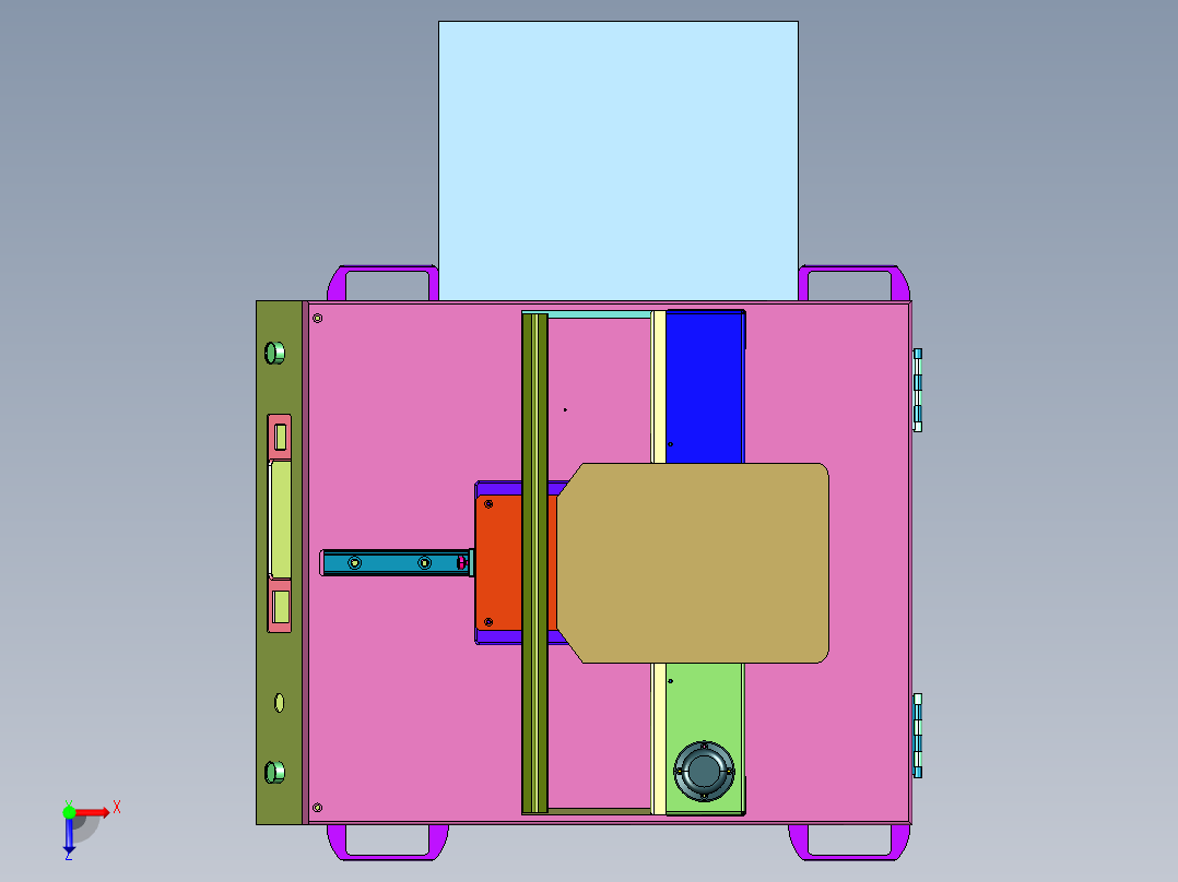 软板焊屏热压机俯视图