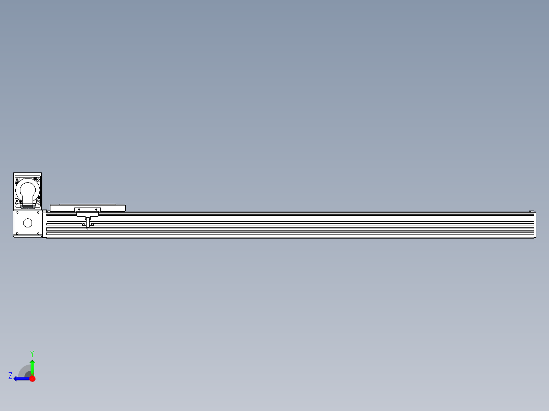 同步带全封闭直线模组TPA-HCB-120D-90-L900-LU-C-P40-N3右视图