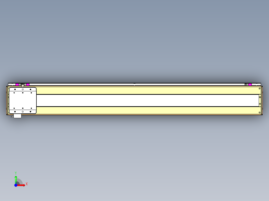 威洛博LC系列3d模型模组LC17E1Y-S1300前视图