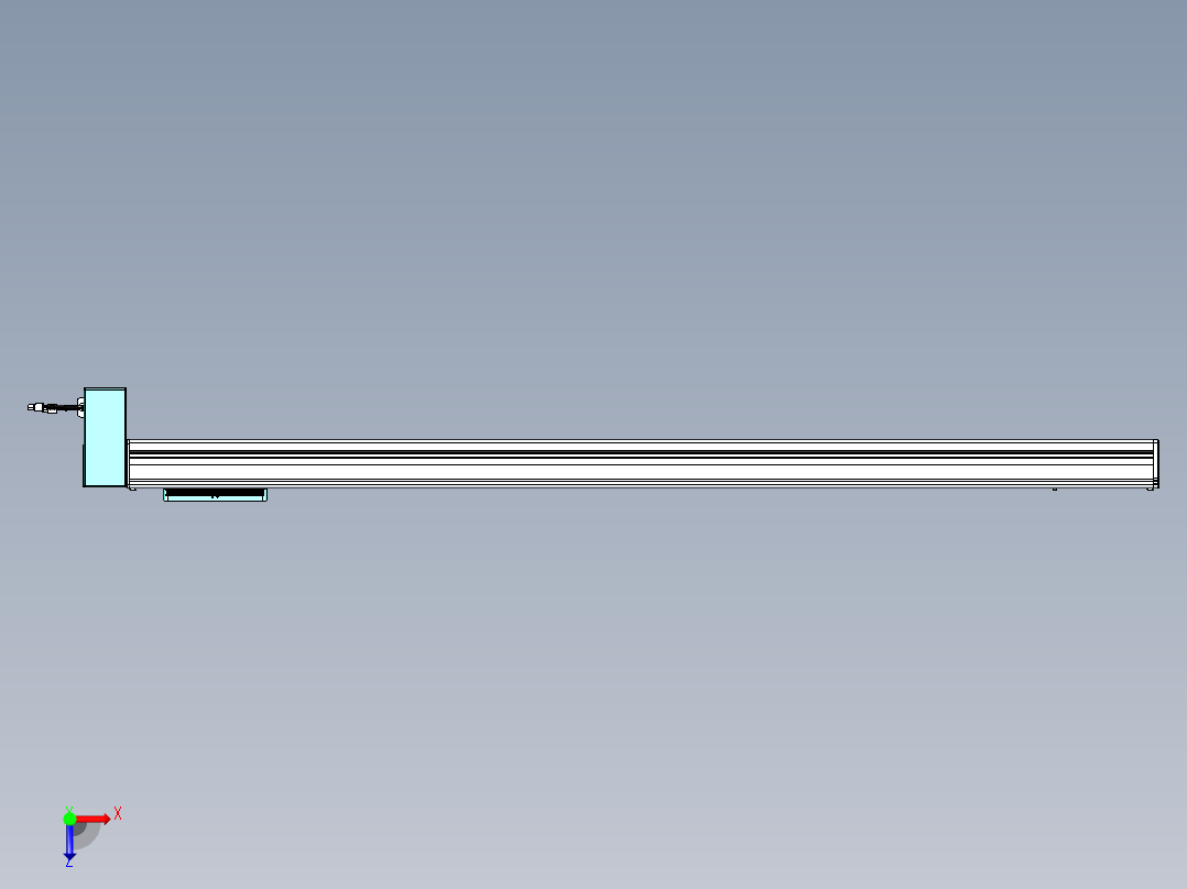 威洛博VBC同步带传动一无尘环境VBC14-L45-S1300-BRD-ZP40-C3俯视图