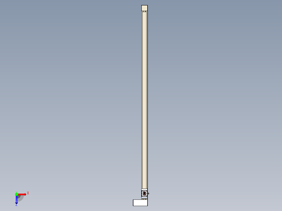 同步带全封闭直线模组TPA-HCB-65S-90-L1800-ML-Y-P10-N3俯视图