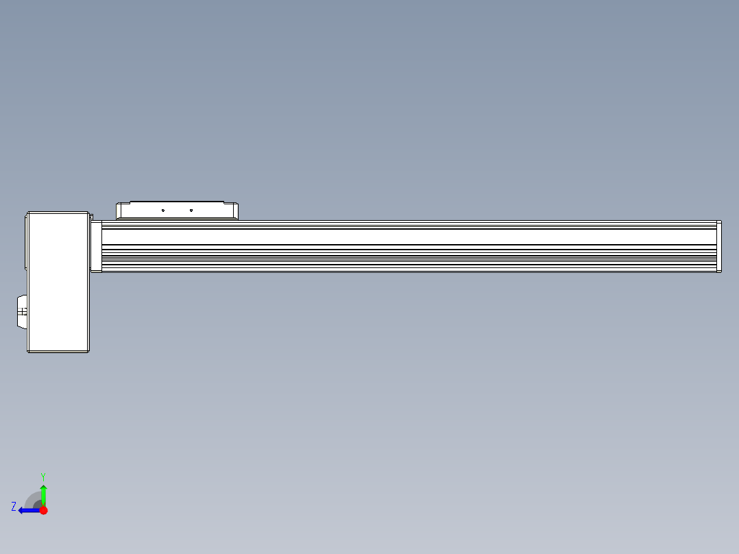同步带全封闭直线模组TPA-HCB-105D-90-L450-RP-C-P20-N3右视图