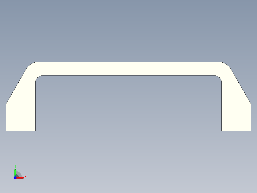 取手(塑膠)M.543-3D多系列多零件图纸模型前视图