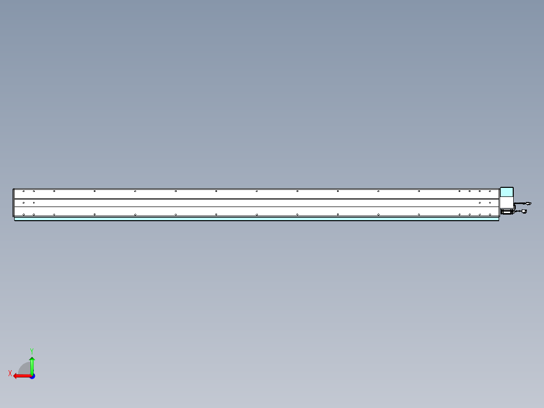 威洛博VBC同步带传动一无尘环境VBC14-L45-S2100-BRU-ZP40-C3后视图