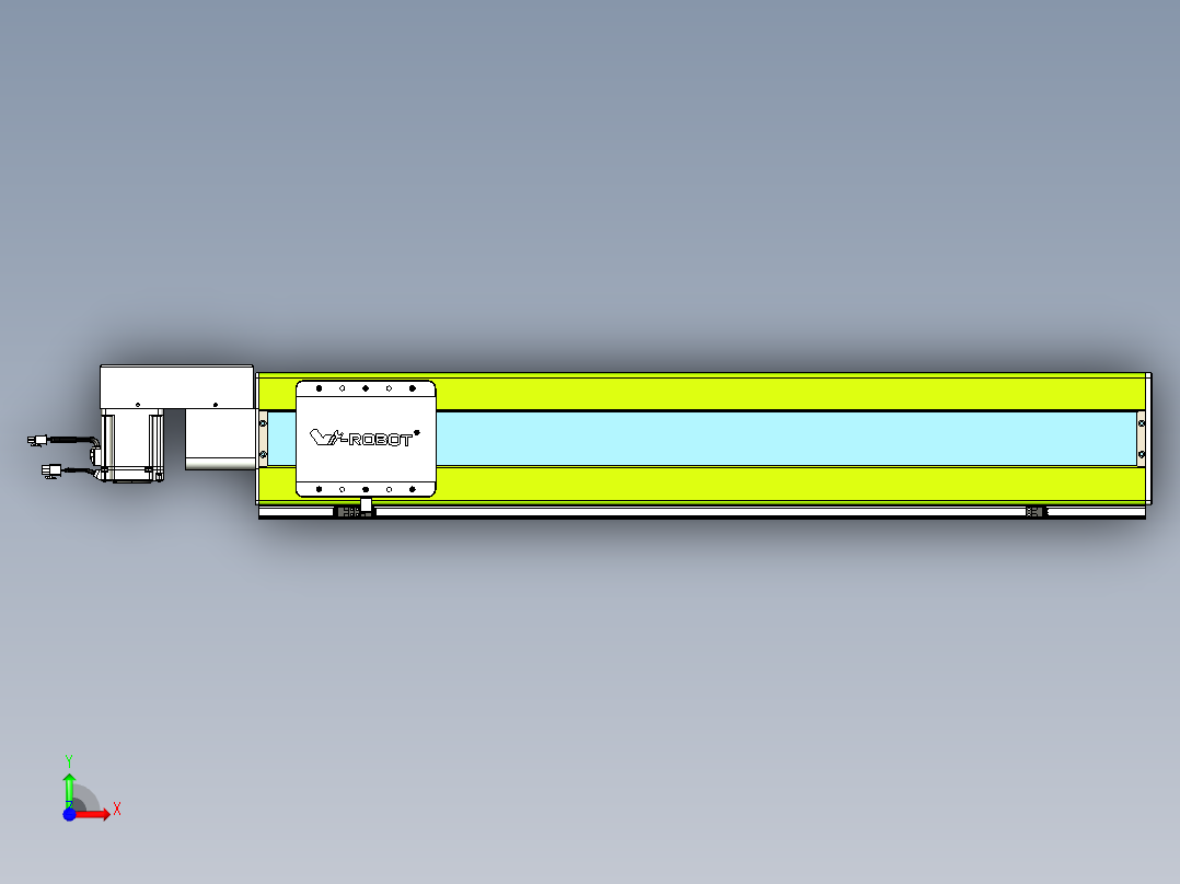 威洛博VBC同步带传动一无尘环境VBC17-L45-S850-BR-ZP75-C3前视图