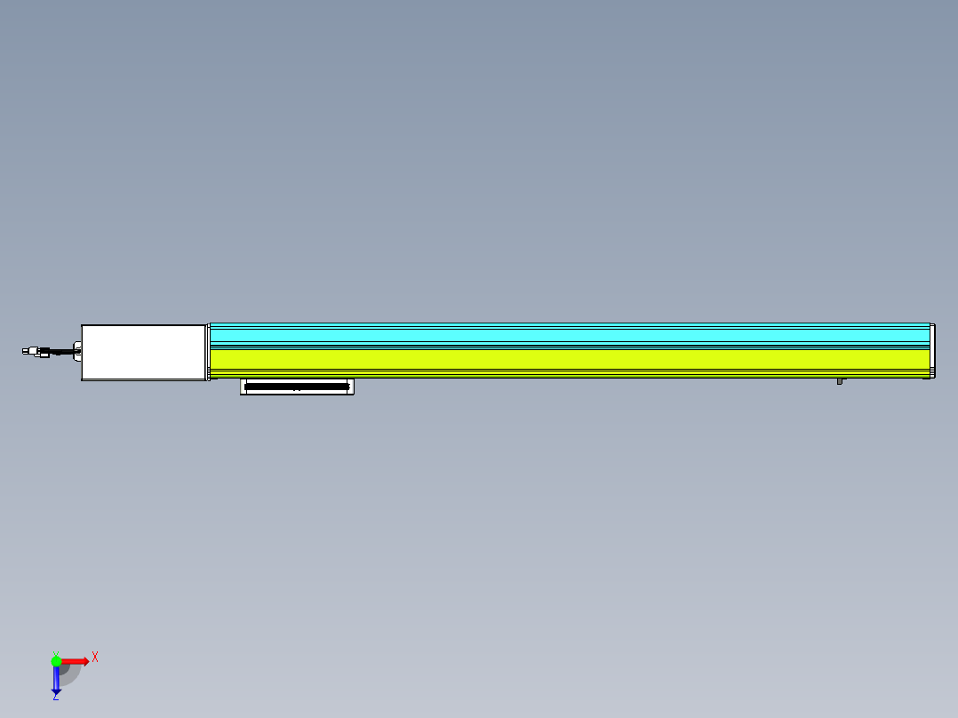 威洛博VBC同步带传动一无尘环境VBC17-L45-S850-BR-ZP75-C3俯视图