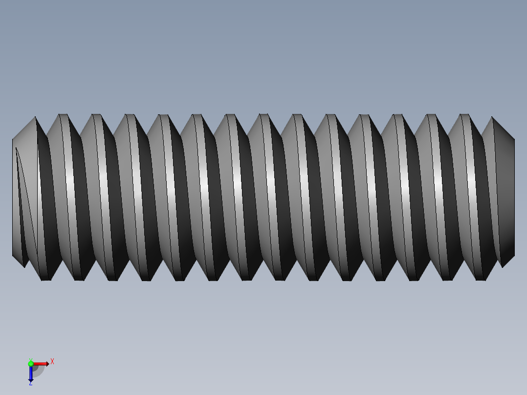 DIN 913-ISO 4026 固定螺钉-M2 L=6.SLDPRT俯视图