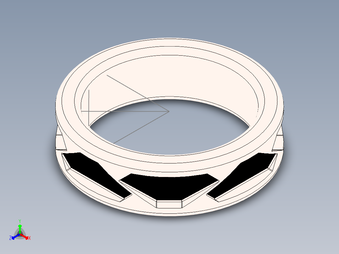 solidworks 钛戒指正等轴测图