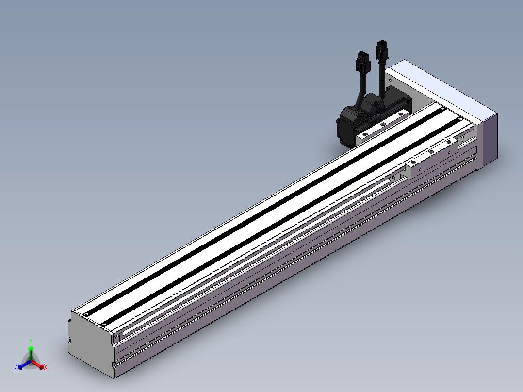 精密模组MY80S-T10-450L-P10B-BL-C4正等轴测图