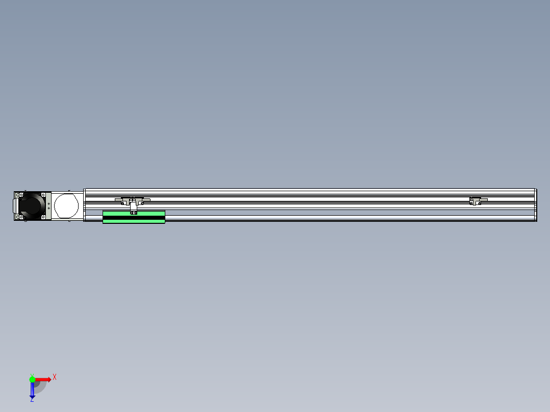同步带滑台-半封闭B13H-L45-S750-L-P40-D3俯视图