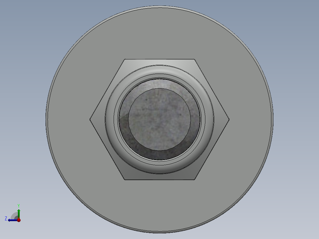 紧固件-0.6250 All-Thread右视图