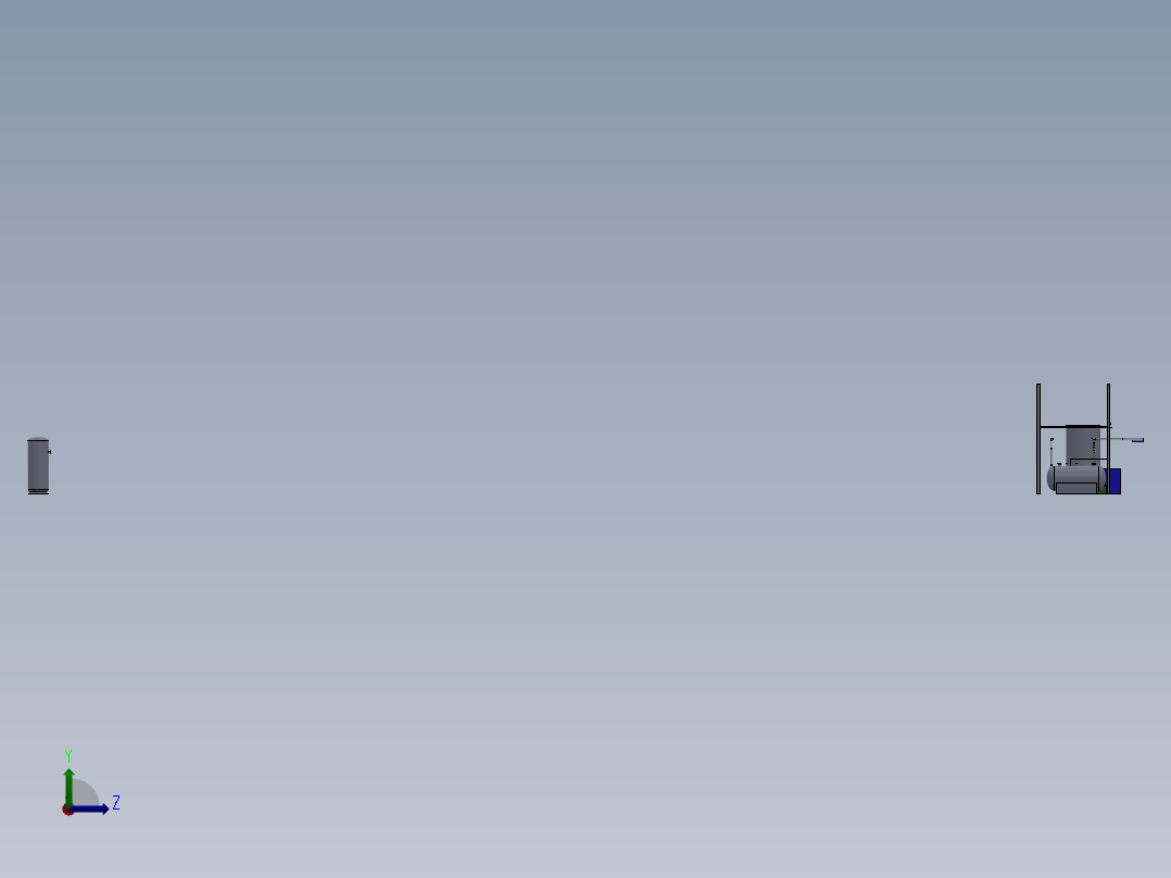 涡轮压缩机组--sw左视图