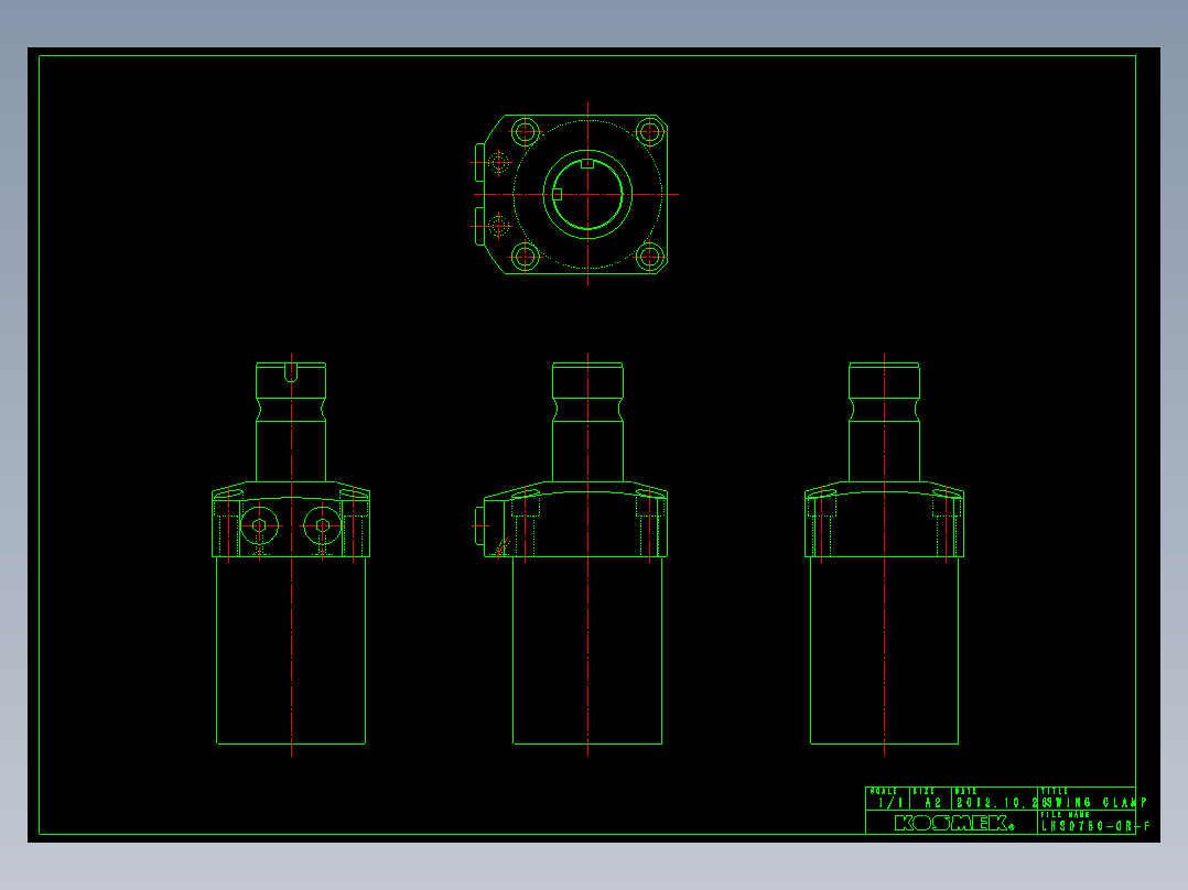 LHS0750-CR-F多系列多零件图纸模型