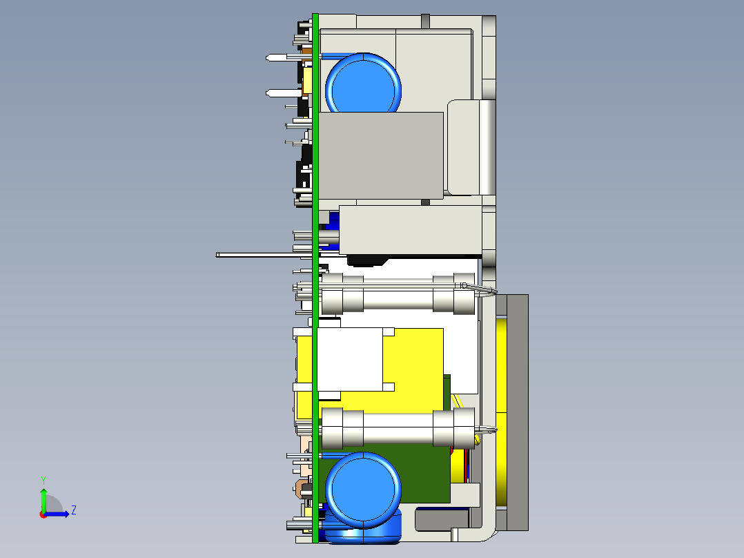明纬LOP系列基板型开关电源合集左视图