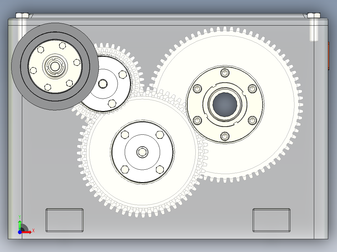 车床主轴箱机械制造装备设计CAD+说明书前视图