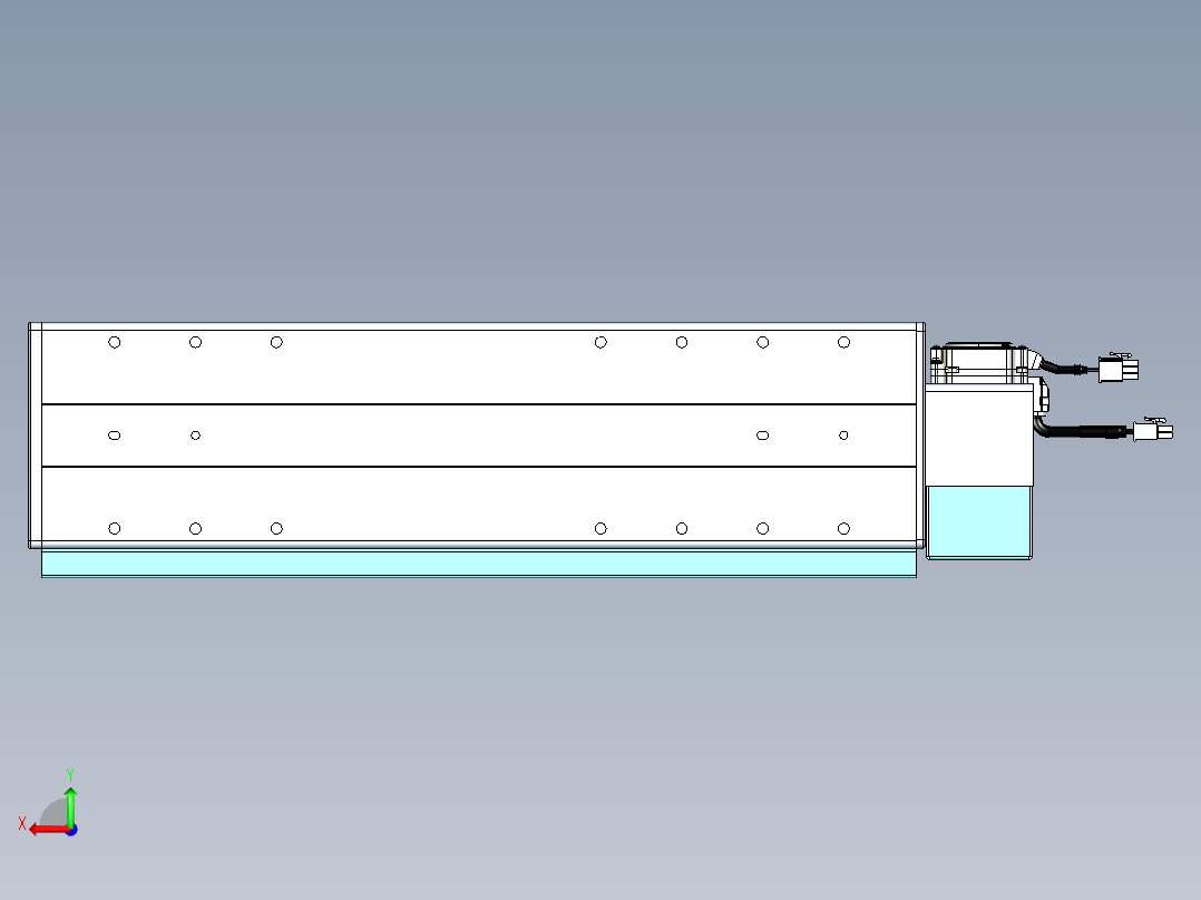 威洛博VBC同步带传动一无尘环境VBC14-L45-S250-BLU-ZP40-C3后视图