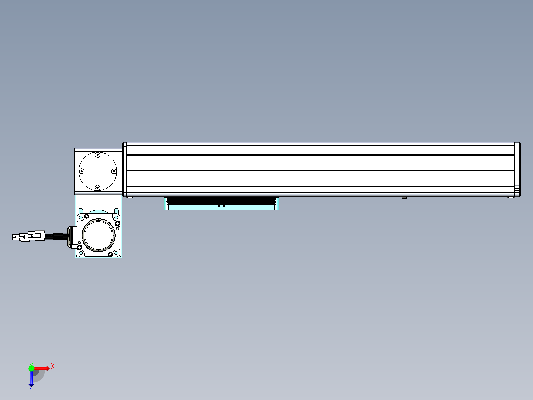 威洛博VBC同步带传动一无尘环境VBC14-L45-S250-BLU-ZP40-C3俯视图