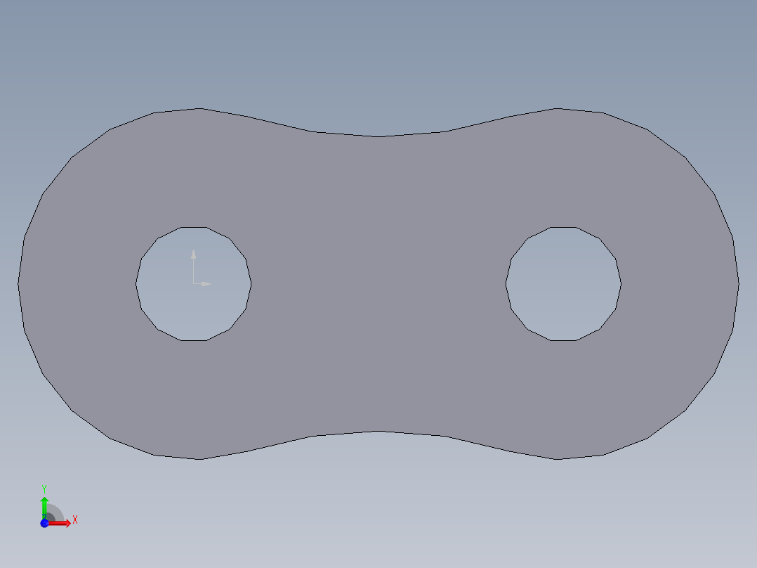 链条1GB T1243 12A前视图