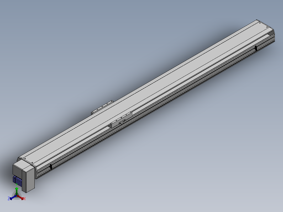 精密模组MT220-L150-2300-RD-M75-C4正等轴测图