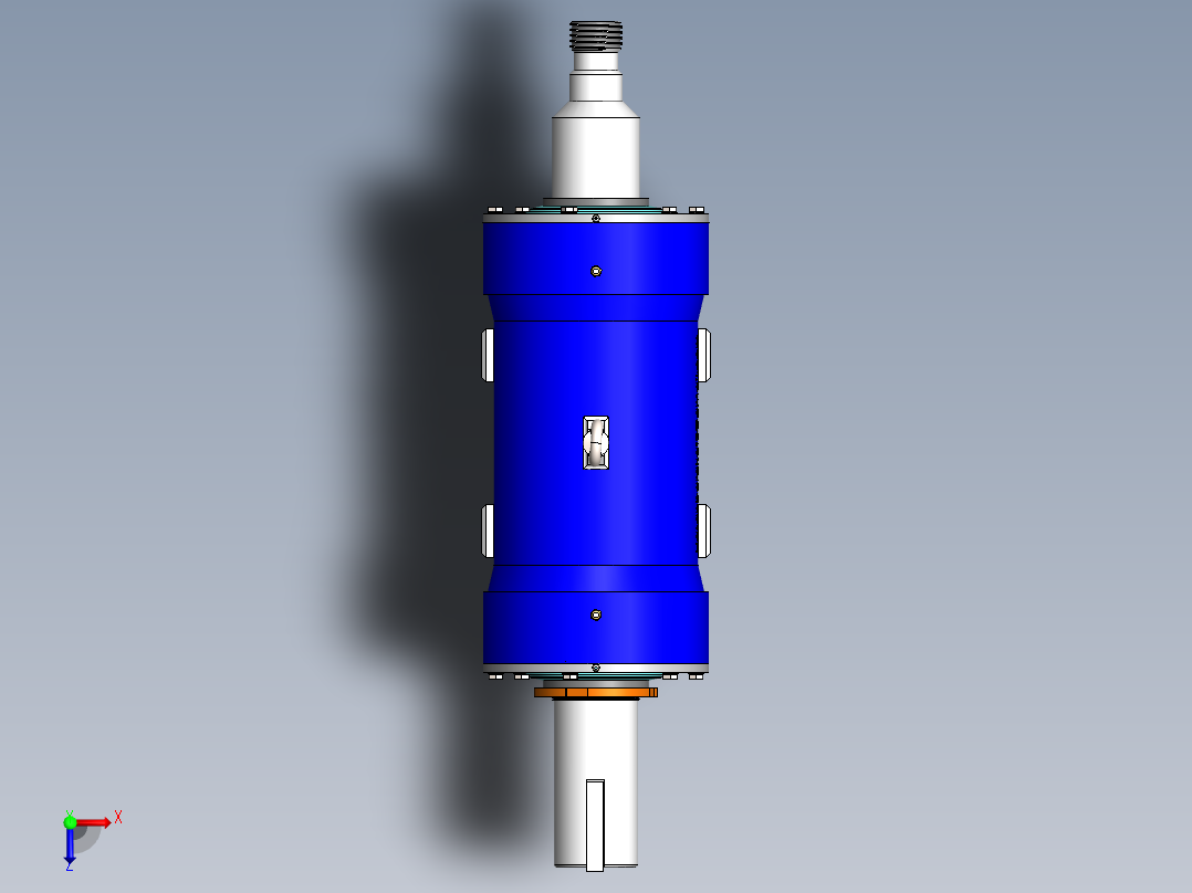 渣浆泵轴承座俯视图
