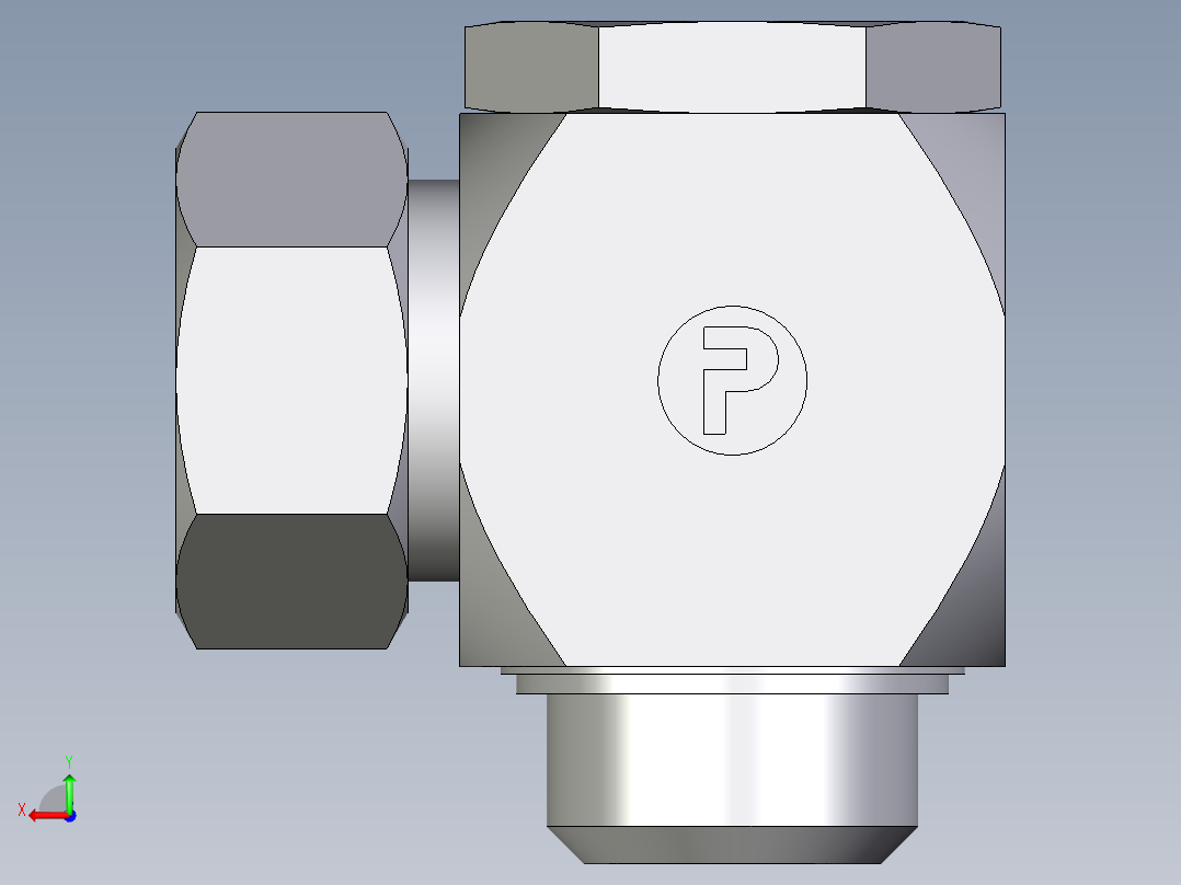 卡套式工业通用硬管接头EO_High_pressure_banjo_elbow_WH38ZSMKDSCF后视图