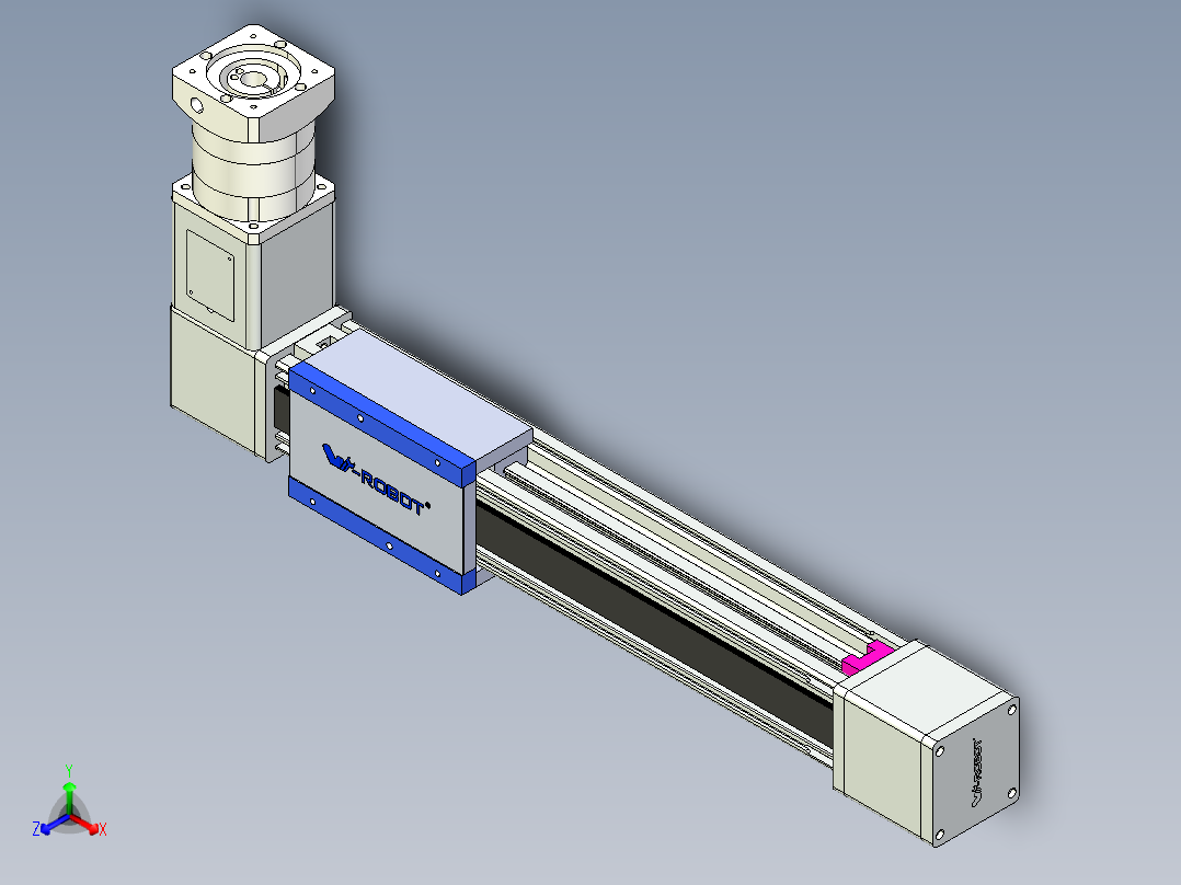 威洛博LB.GB同步带传动--欧规系列GB8-L192-S350-BR-P75-K正等轴测图
