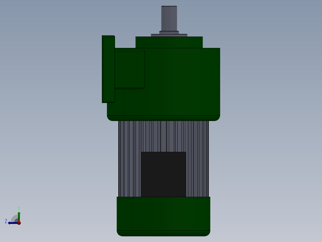 晟邦750W（50速比）卧式减速机_ppNN右视图