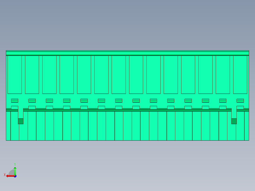 DEGSON 2EDG 系列 5.0mm 可插拔接线端子组-2EDGKB-5.0-14P-14-00AH后视图