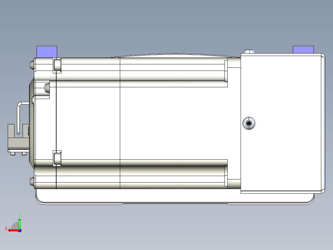 同步带滑台-半封闭B17H-L50-S3200-L-P75-D3后视图