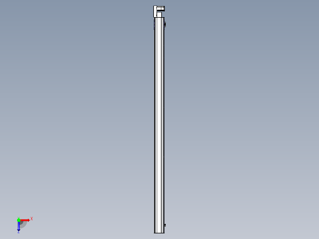 同步带滑台-半封闭B17H-L50-S3200-L-P75-D3俯视图