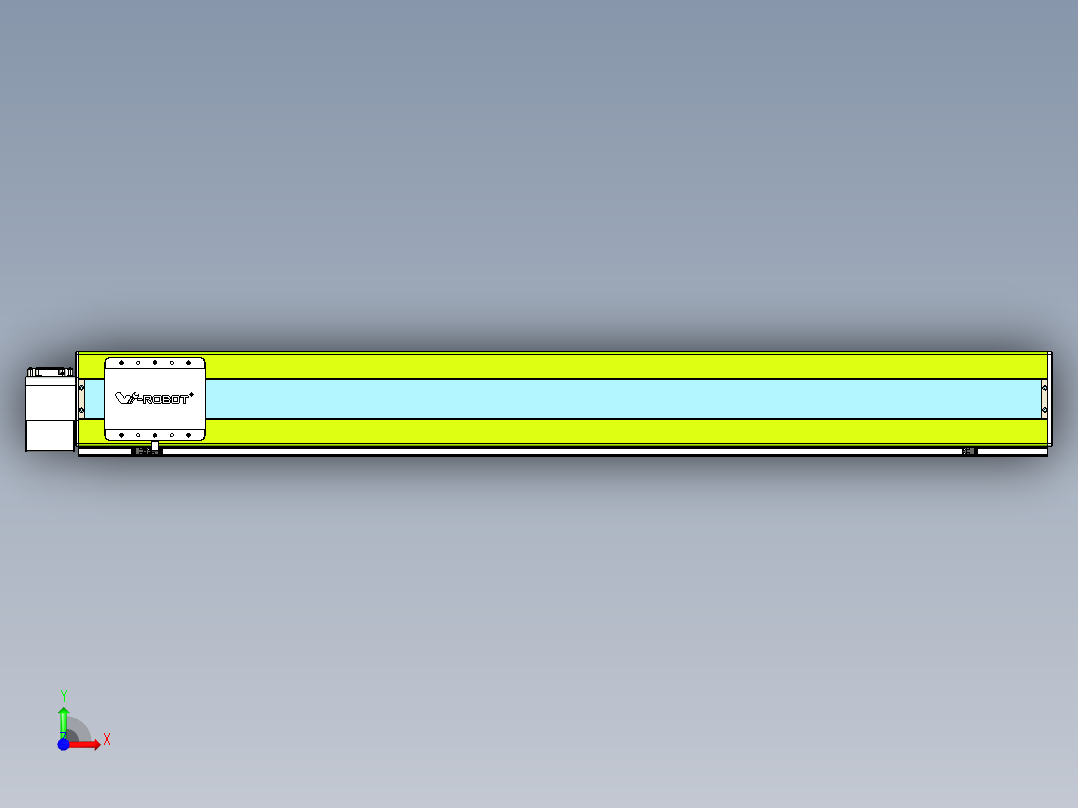 威洛博VBC同步带传动一无尘环境VBC17-L45-S1450-BLD-ZP75-C3前视图