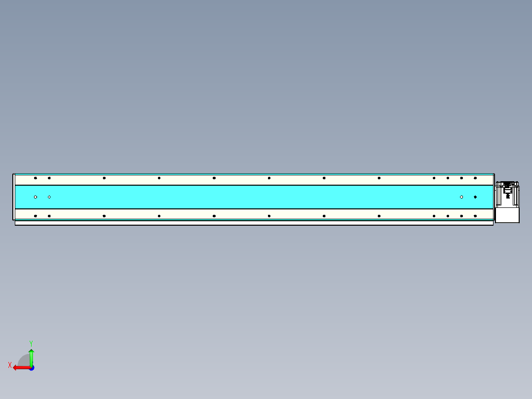 威洛博VBC同步带传动一无尘环境VBC17-L45-S1450-BLD-ZP75-C3后视图