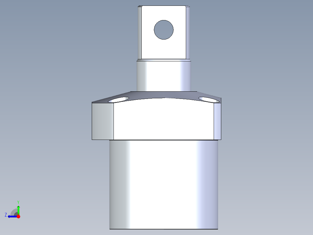 KOSMEKLG0900-Sx-P多系列多零件图纸模型右视图