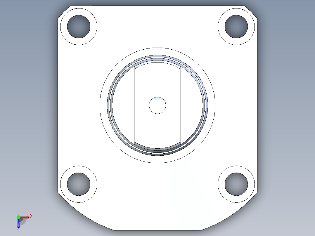 KOSMEKLG0900-Sx-P多系列多零件图纸模型俯视图