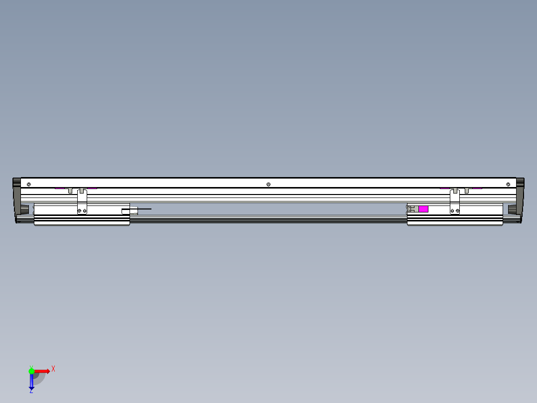 威洛博VL系列3d模型模组2VL17E2Y-S500俯视图