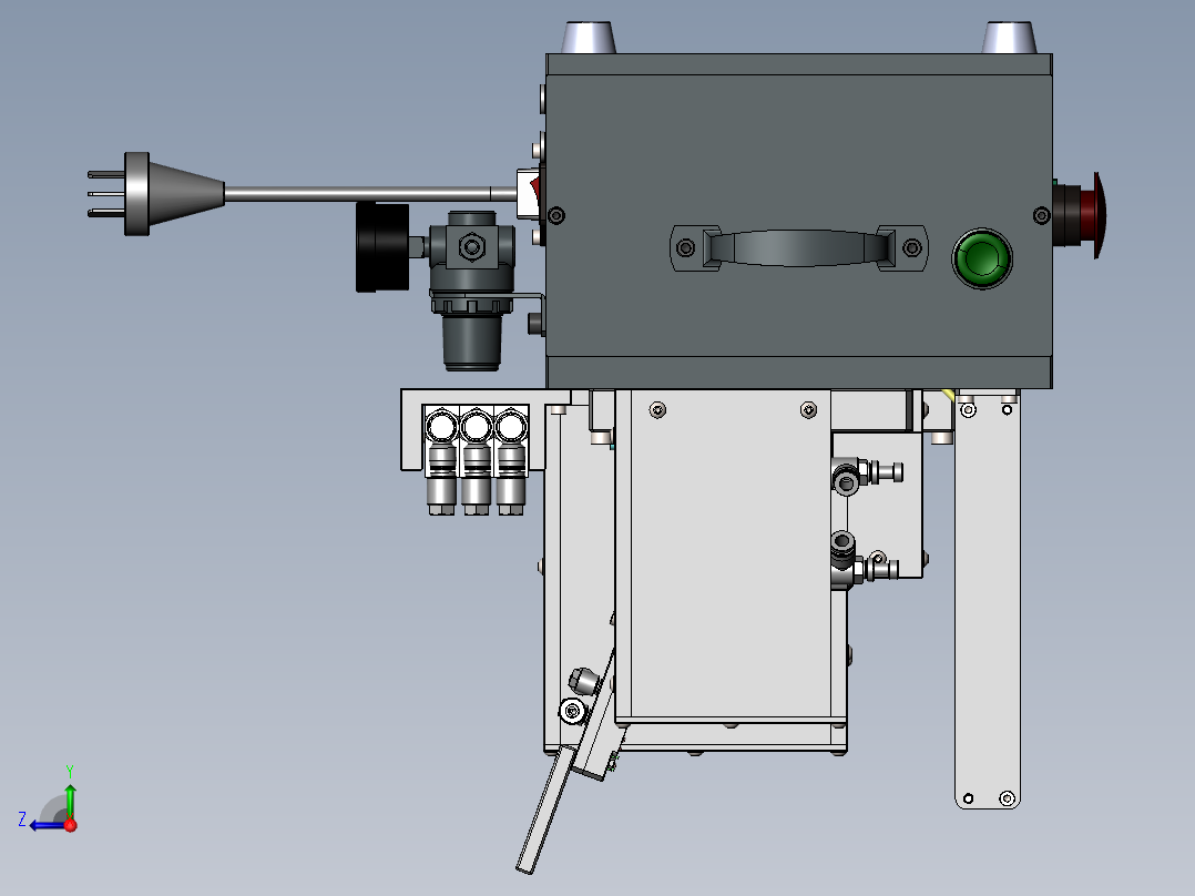 6片背胶一道贴附治具右视图
