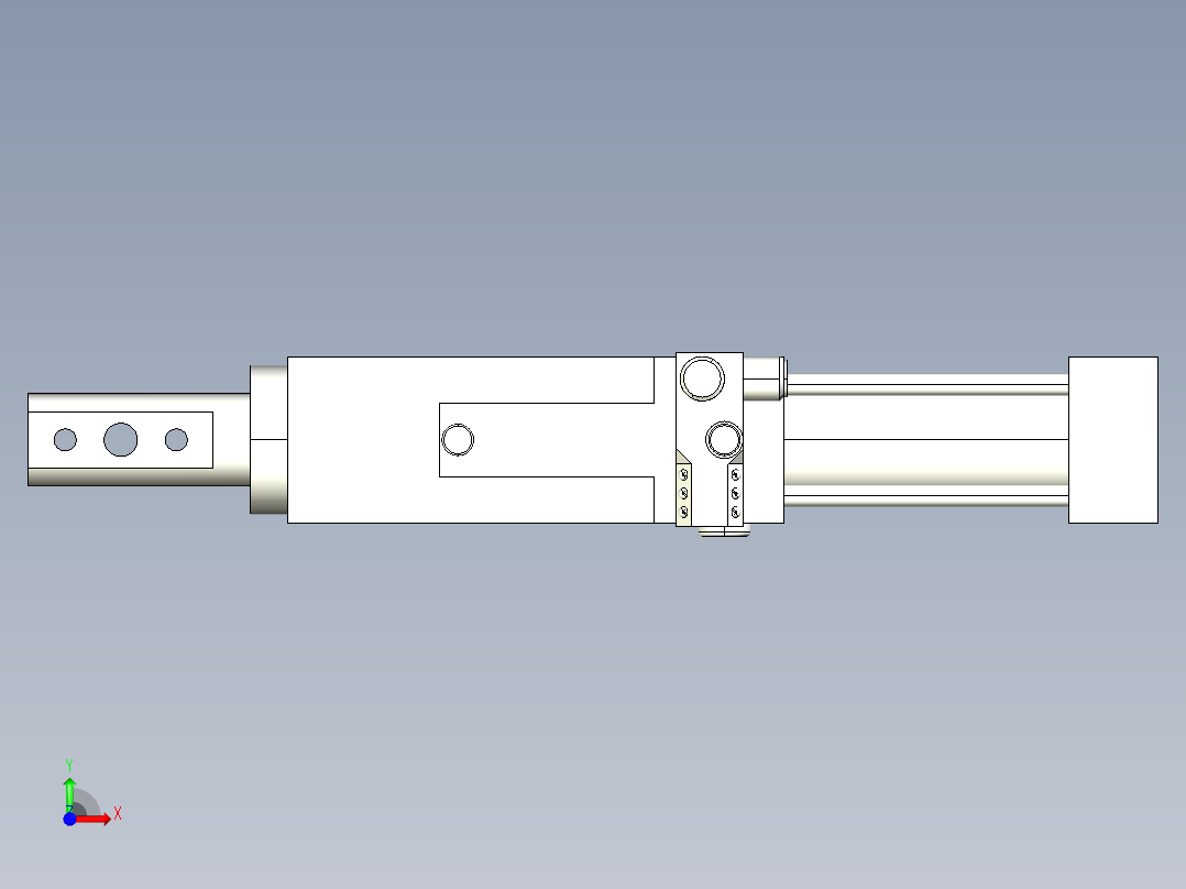 德克斯TUNKERS气缸数模SZK_40_1_A12_T12_TUENKERS前视图