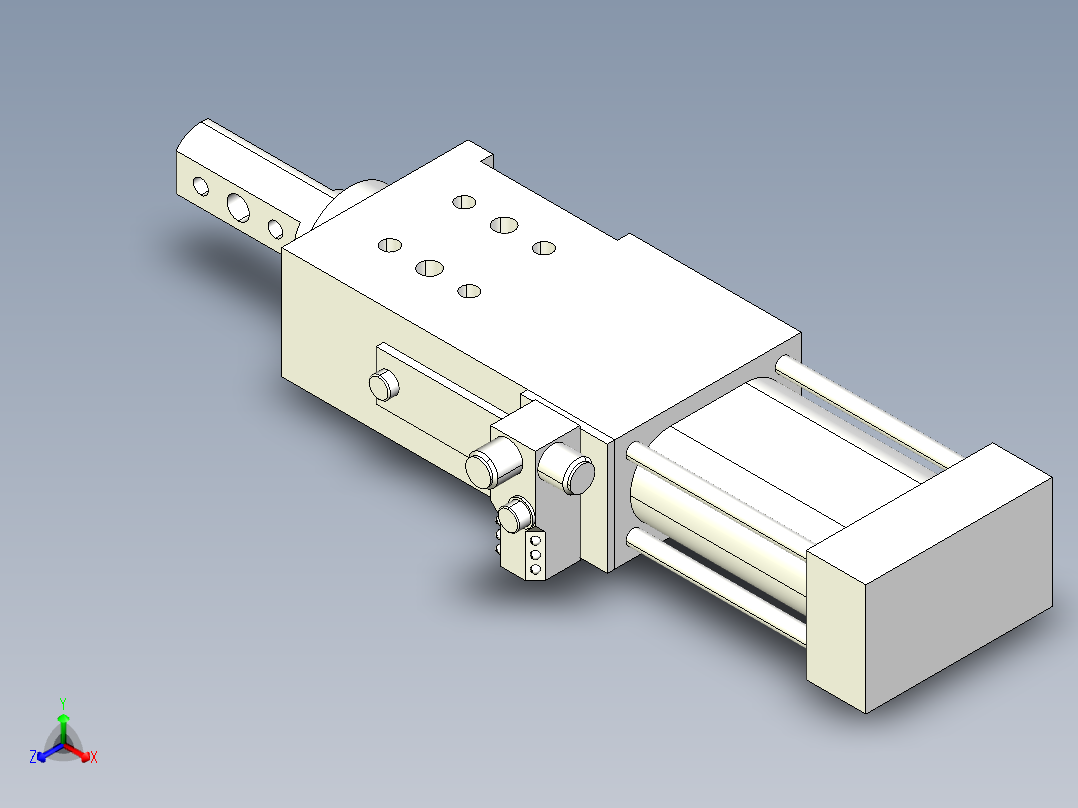 德克斯TUNKERS气缸数模SZK_40_1_A12_T12_TUENKERS正等轴测图