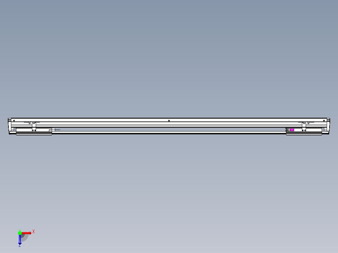 威洛博VL系列3d模型模组2VL14S2Y-S1150俯视图